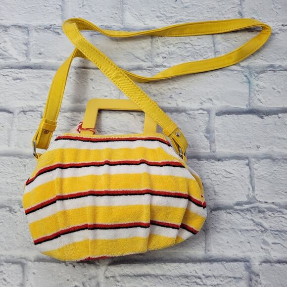 MWT Solid & Striped Lola Top Handle Mini Bag - Picture 3 of 11